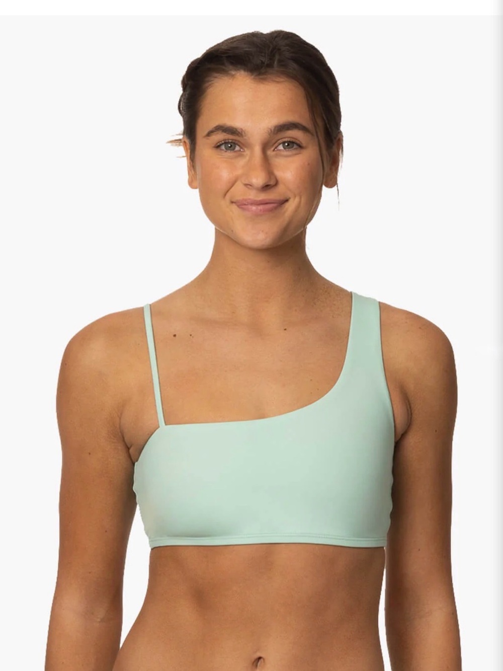 Jolyn WILLA Orange One-Shoulder Bikini Top